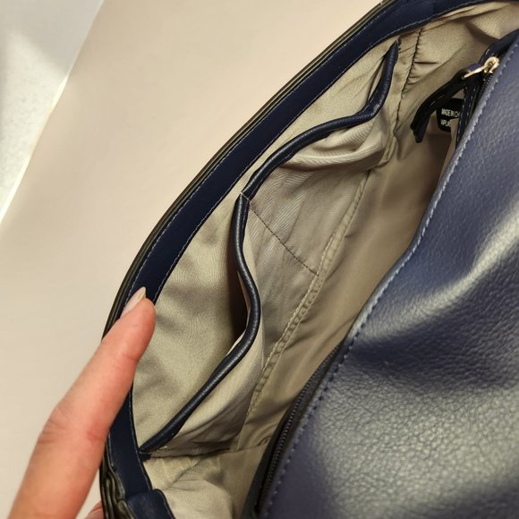 INC Interntional Concepts Ajae Patchwork Purse - NWT- Blue Multi Color - Picture 11 of 12